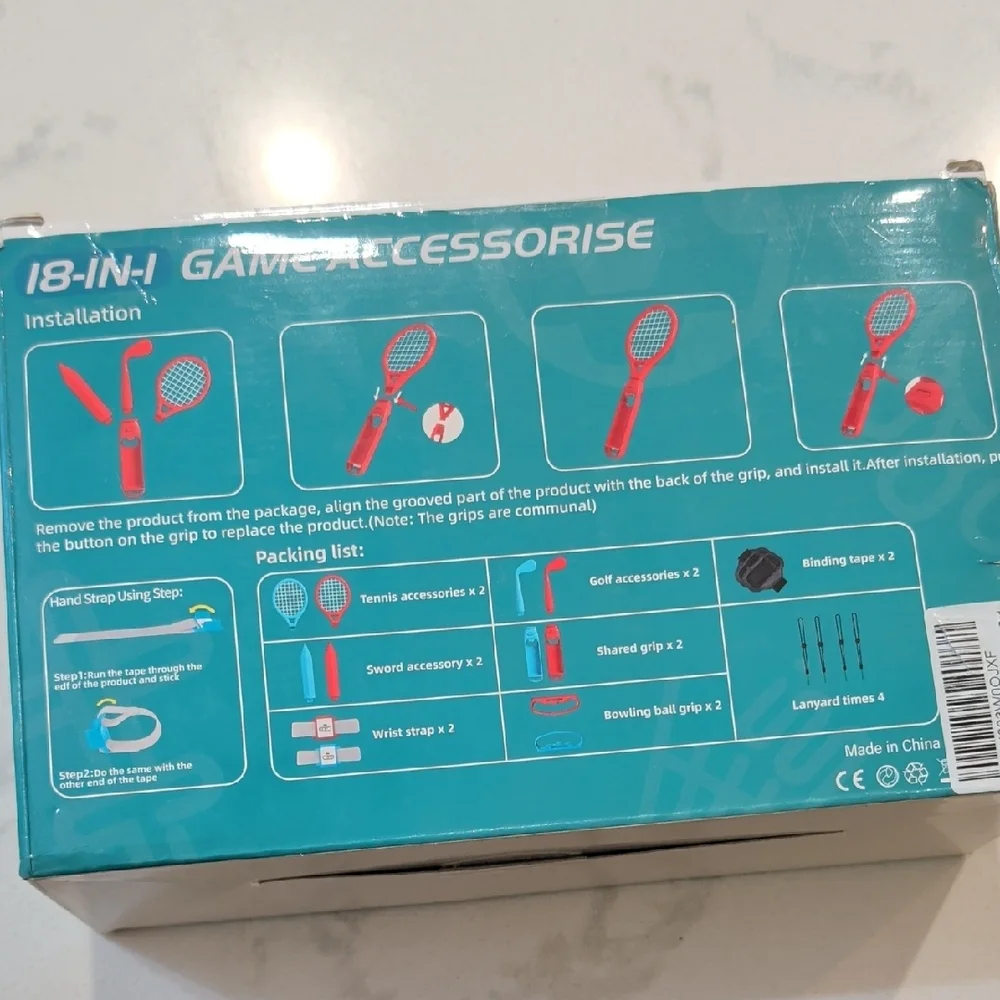MISSING BINDING TAPE 18 in 1 Game Accessories Set for NS Sports